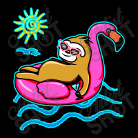 Chilling Flamingo Sloth Beach Zipper Hoodie | Artistshot