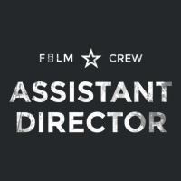 Film Crew Assistant Director  Red Retro Crewneck Sweatshirt | Artistshot