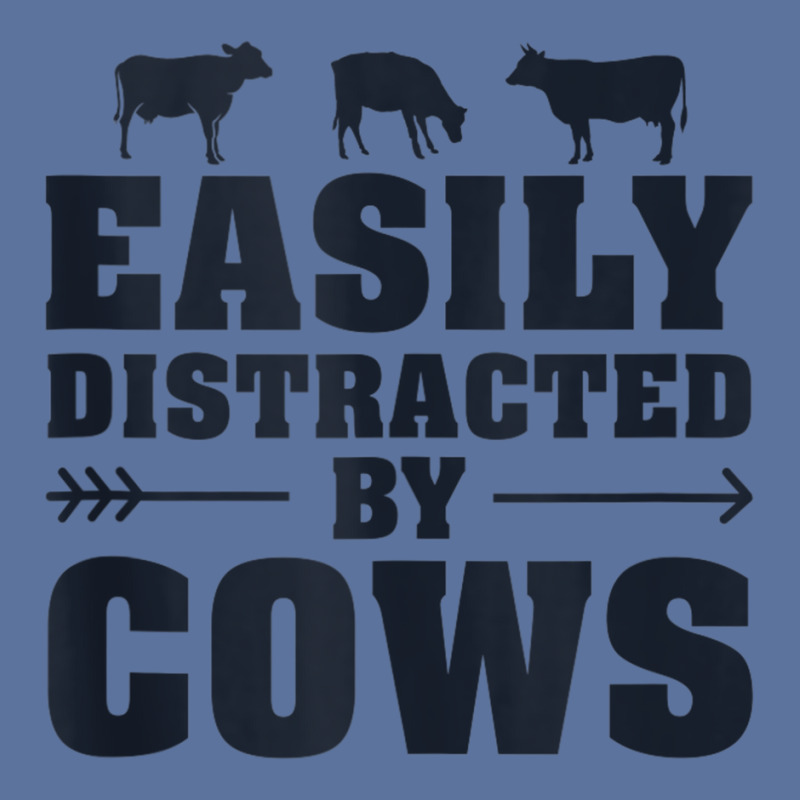 Easily Distracted By Cows Funny Cow Lover Dairy Farmer Quote Tank Top Lightweight Hoodie | Artistshot