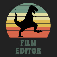 Film Editor Dinosaur  Funny Film Editor Gift Idea Active 70s 80s Backpack | Artistshot