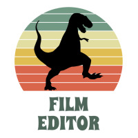 Film Editor Dinosaur  Funny Film Editor Gift Idea Active 70s 80s Sticker | Artistshot