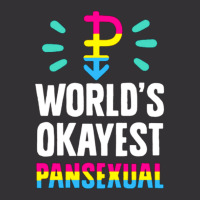 World's Okayest Pansexual Vintage Hoodie | Artistshot