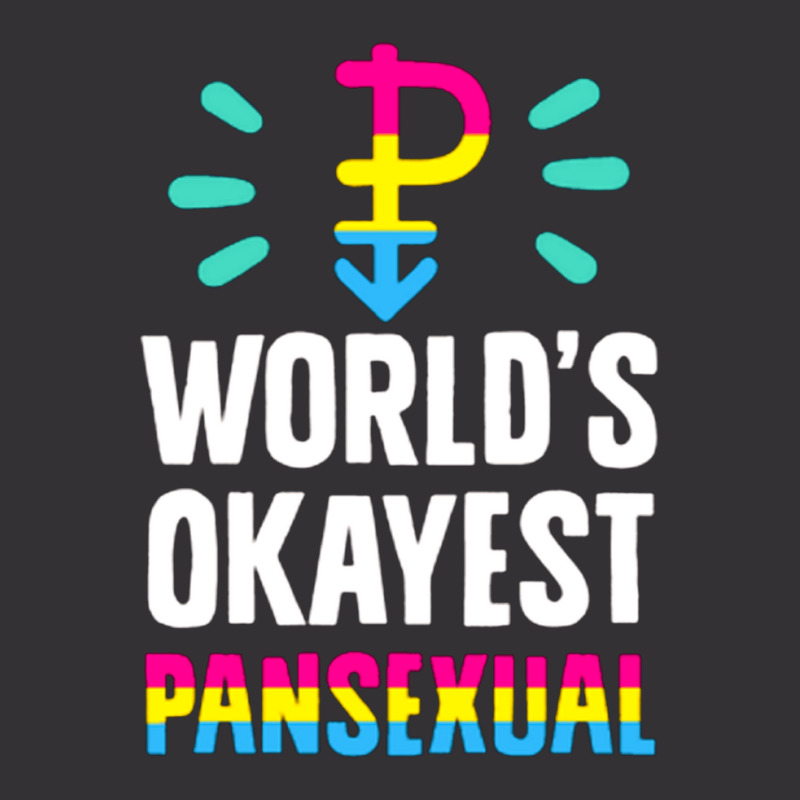 World's Okayest Pansexual Vintage Hoodie | Artistshot