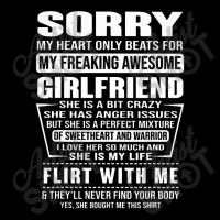 Sorry My Heart Only Beats For My Freaking Awesome Girlfriend T Shirt Adjustable Cap | Artistshot