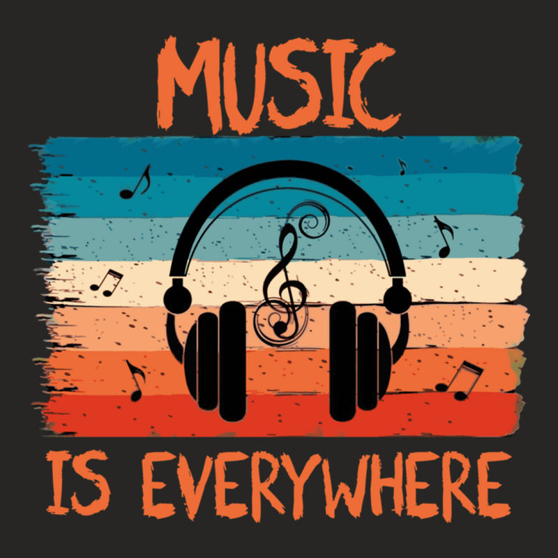 Music Is Everywhere Essential Ladies Fitted T-Shirt by WilliamRobinson | Artistshot