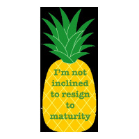 Im Not Inclined To Resign To Maturity Poster Funny (1) Crop Top | Artistshot