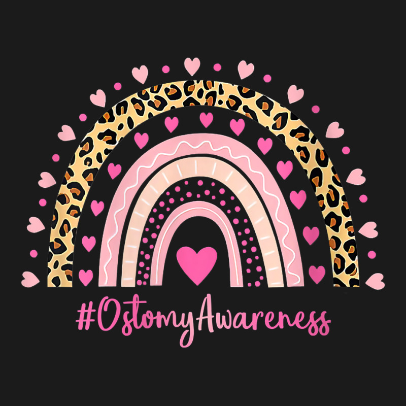 Womens Ostomy Awareness Pink Heart Leopard Rainbow Ostomy Warrior O V Full-length Apron | Artistshot