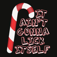 It Ain't Gonna Lick Itself Candy Cane Fun Adult Christmas Sweatshirt Scorecard Crop Tee | Artistshot