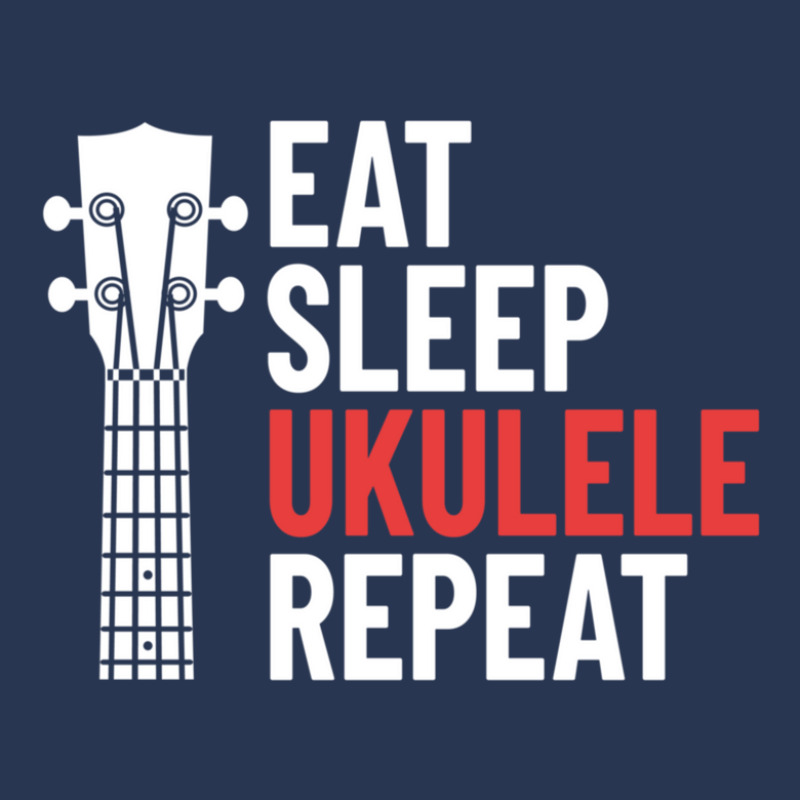 Eat Sleep Ukulele Repeat Ukulele Headstock Dark Theme Men Denim Jacket by JamesBurges | Artistshot