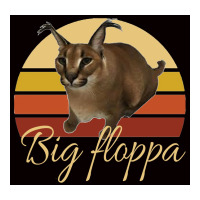 Big Floppa Poster Quote 80s Long Sleeve Shirts | Artistshot