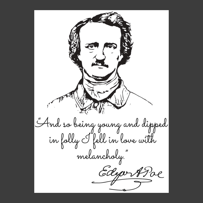 And So Being Young And Dippe Edgar A Poe Poster Retro Men's Polo Shirt | Artistshot