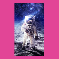 Astronaut Poster Blue T-shirt | Artistshot