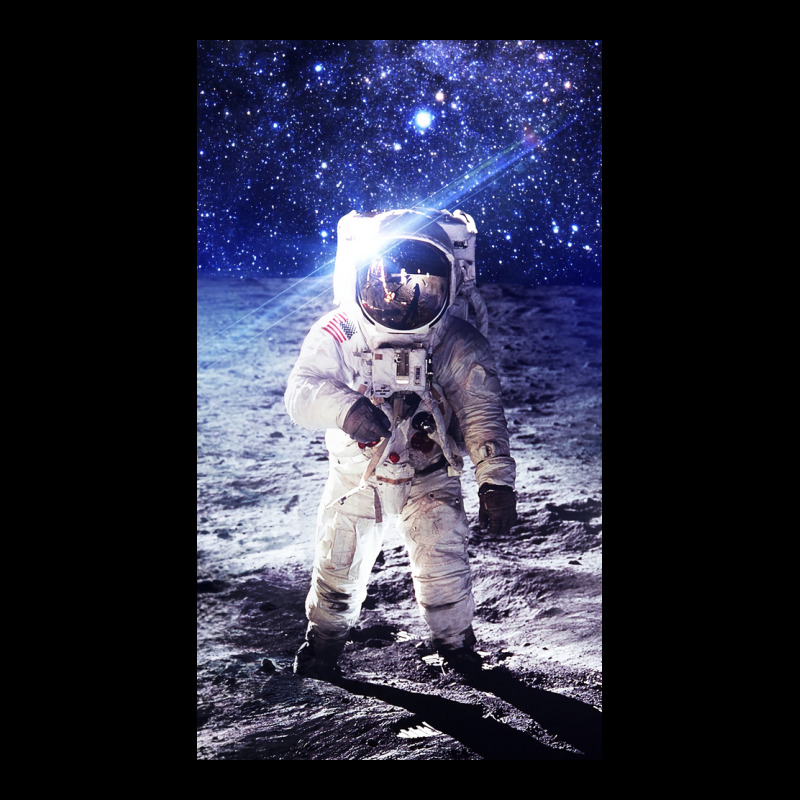 Astronaut Poster Blue Long Sleeve Shirts | Artistshot