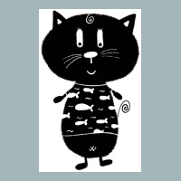 Black And White Cat Nr11 Poster 70s Unisex Sherpa-lined Denim Jacket | Artistshot