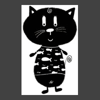 Black And White Cat Nr11 Poster 70s Vintage T-shirt | Artistshot