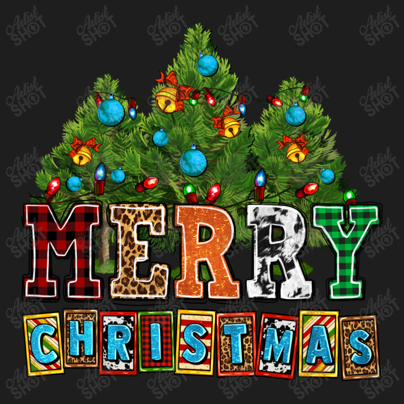 Merry Christmas With Christmas Trees Classic T-shirt by AdoDesignShop | Artistshot