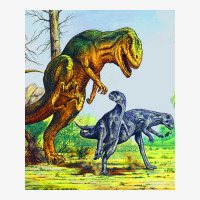 Allosaurus Vs Dryosaurus Poster Nostalgia 15 Oz Coffee Mug | Artistshot