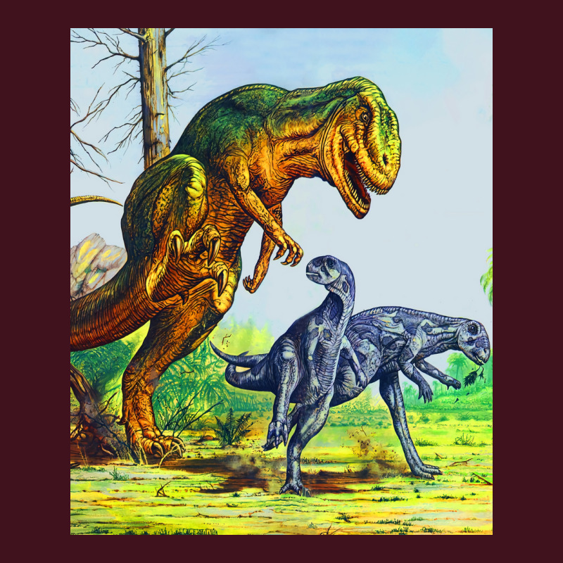 Allosaurus Vs Dryosaurus Poster Nostalgia Full-length Apron | Artistshot