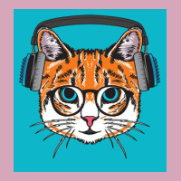 Cat Wearing Headphone Poster Stars Classic T-shirt | Artistshot