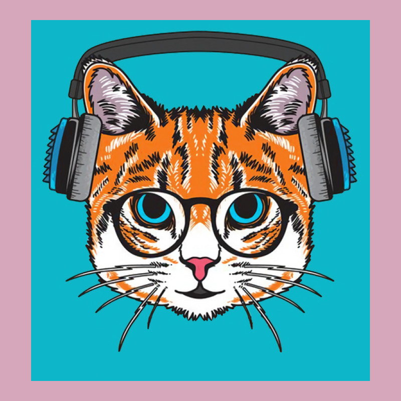 Cat Wearing Headphone Poster Stars Classic T-shirt by hajerawickela | Artistshot