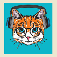 Cat Wearing Headphone Poster Stars Cropped Hoodie | Artistshot