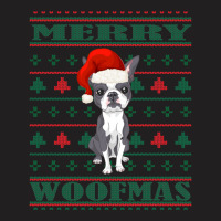 Boston Terrier Ugly Christmas Sweater T-shirt | Artistshot