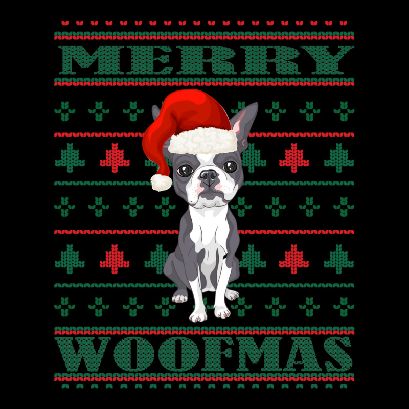 Boston Terrier Ugly Christmas Sweater Men's 3/4 Sleeve Pajama Set by inggaerzoahg | Artistshot