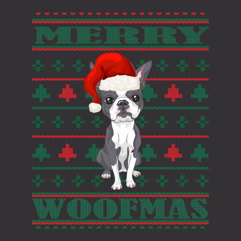 Boston Terrier Ugly Christmas Sweater Vintage Hoodie by inggaerzoahg | Artistshot