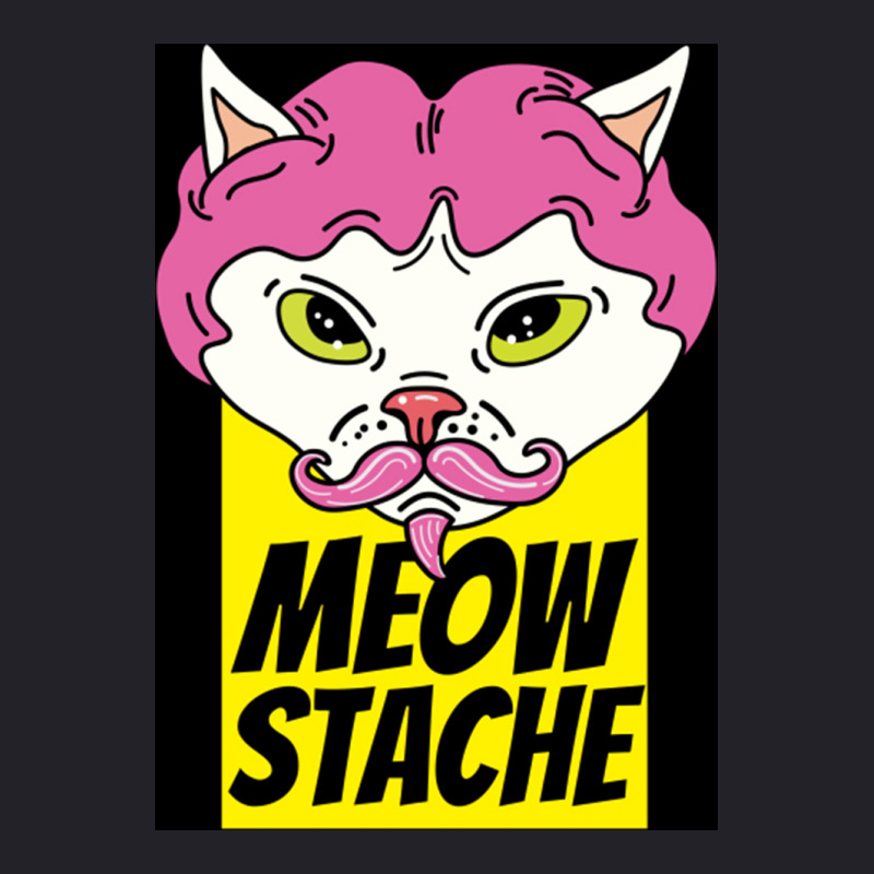 Cat With Wig Moew Stache Poster 80s Unisex Sherpa-lined Denim Jacket | Artistshot