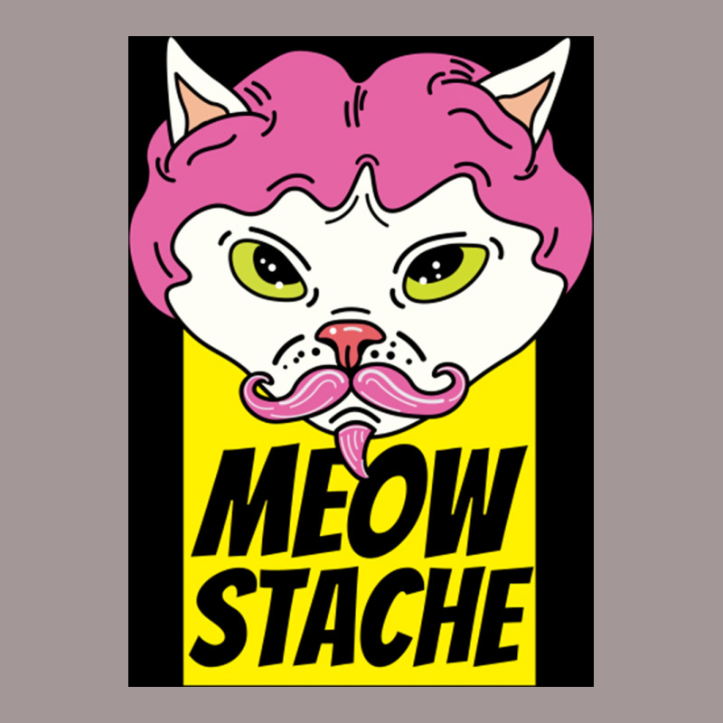 Cat With Wig Moew Stache Poster 80s Vintage Short | Artistshot