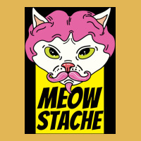 Cat With Wig Moew Stache Poster 80s Vintage Hoodie And Short Set | Artistshot