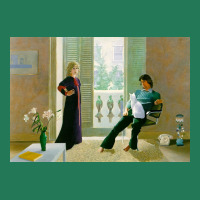 David Hockney Mr And Mrs Clark And Percy Analyse Poster Yellow Ladies Fitted T-shirt | Artistshot