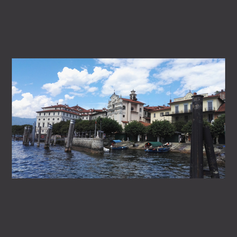 Borromean Islands In Lago Maggiore Arriving By Boat Poster Ladies Curvy T-Shirt by kojekslagod | Artistshot