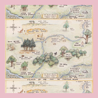 Hundred Acre Wood Map Poster 80s Adjustable Cap | Artistshot