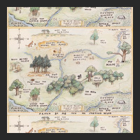 Hundred Acre Wood Map Poster 80s Printed Hat | Artistshot