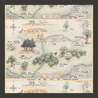 Hundred Acre Wood Map Poster 80s Bucket Hat | Artistshot