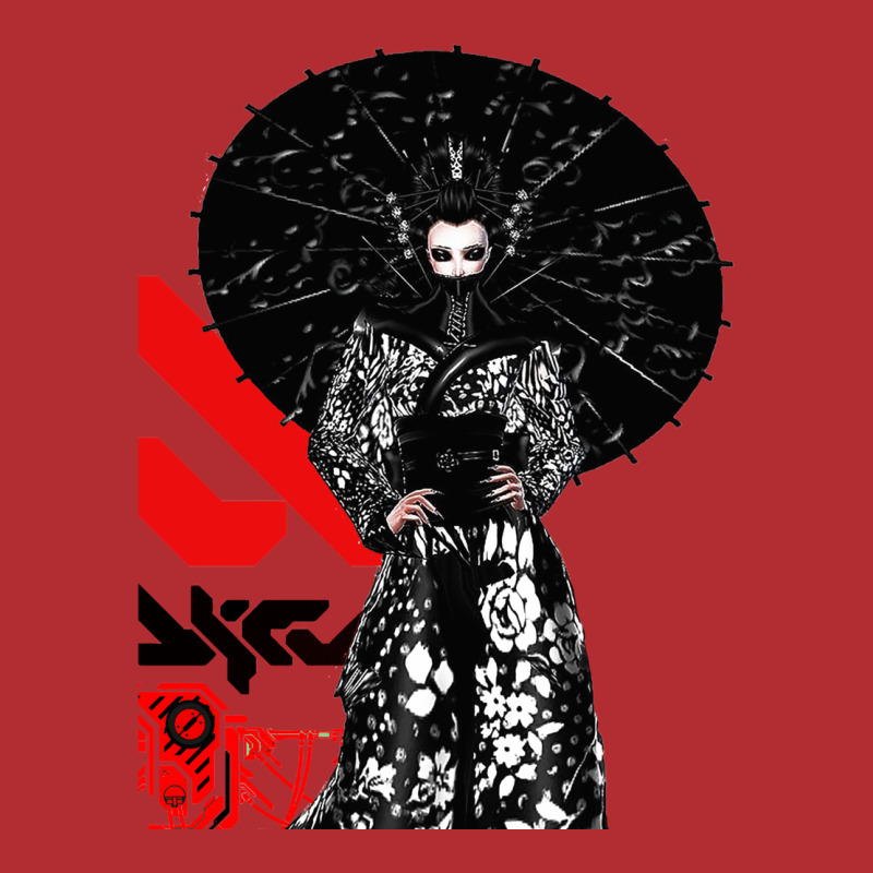 Cyberpunk Geisha Futurist Urban Style Ladies Fitted T-Shirt by anunerazb | Artistshot