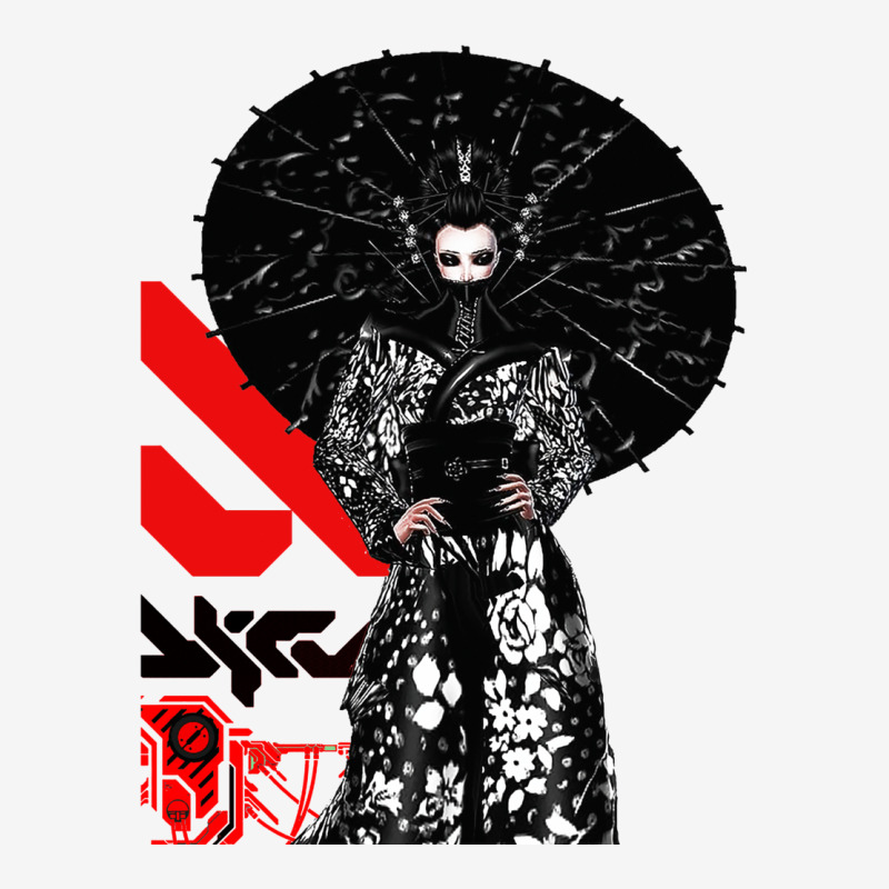 Cyberpunk Geisha Futurist Urban Style Scorecard Crop Tee by anunerazb | Artistshot