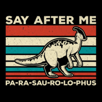 Parasaurolophus Say After Me Dinosaur Lover Parasaurolophus Men's 3/4 Sleeve Pajama Set | Artistshot