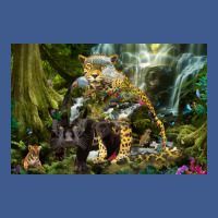 Jaguar Waterfall Jungle Poster Red Champion Hoodie | Artistshot