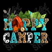 Happy Camper With Trees And Map Men's Long Sleeve Pajama Set | Artistshot