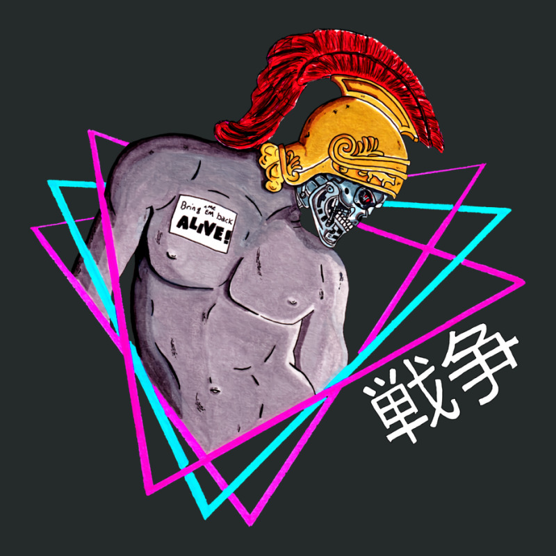 Cyborg Roman Soldier Vaporwave Women's Triblend Scoop T-shirt by anunerazb | Artistshot