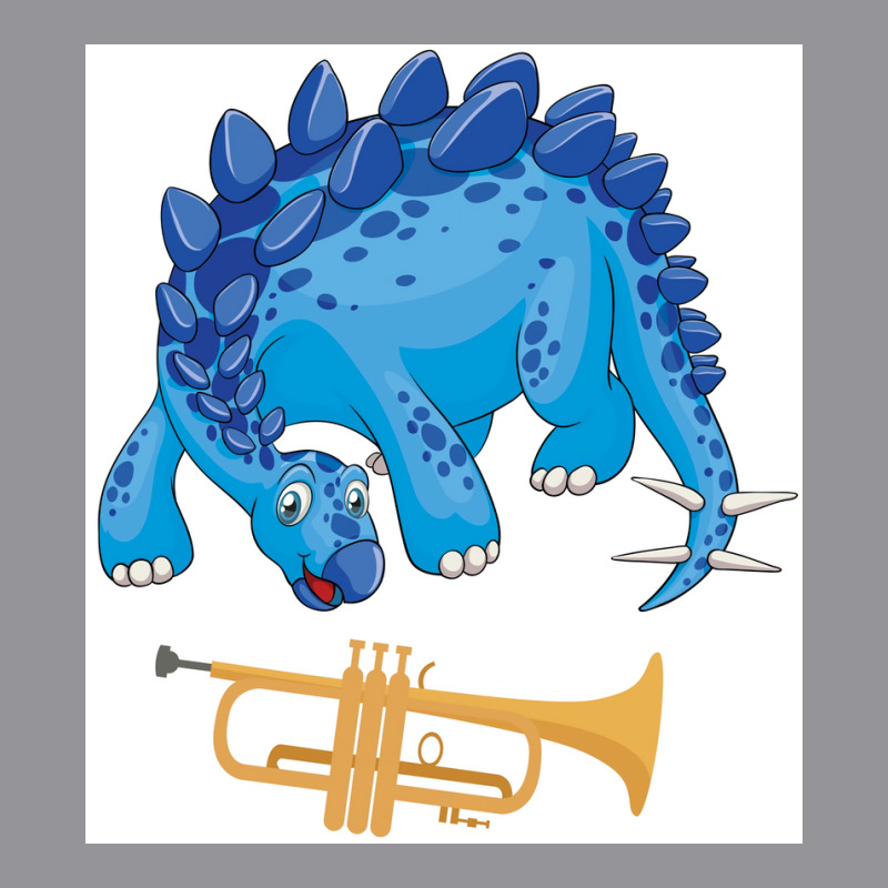 Dinosaur Playing Trumpet Funny Good Dinosaur Trumpet Lovers Cute Blue Men's 3/4 Sleeve Pajama Set | Artistshot