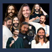 Jonathan Van Ness Jvn Sticker Packs Montage Collection Cool Crazy Cute Men Denim Jacket | Artistshot