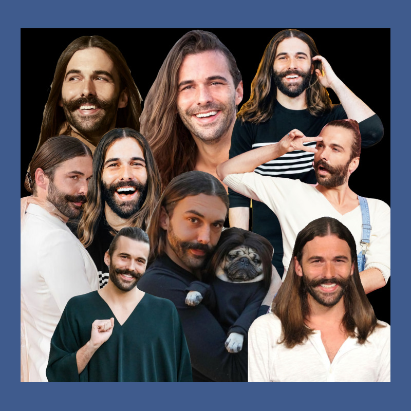 Jonathan Van Ness Jvn Sticker Packs Montage Collection Cool Crazy Cute Champion Hoodie by prdoeldara | Artistshot