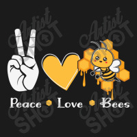 Peace Love Bees Full-length Apron | Artistshot