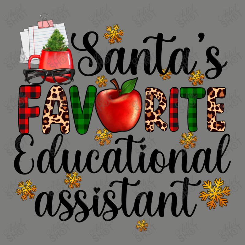 Santa's Favorite Educational Assistant Flannel Shirt | Artistshot