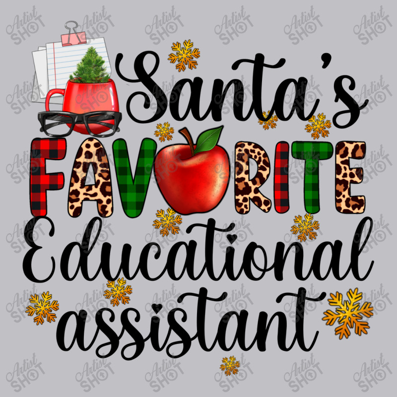 Santa's Favorite Educational Assistant Pocket T-shirt | Artistshot