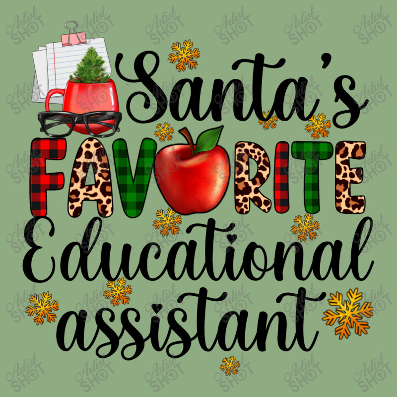 Santa's Favorite Educational Assistant Rectangle Patch | Artistshot