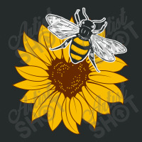 Sunflower Bee Bumble Bee Women's Triblend Scoop T-shirt | Artistshot